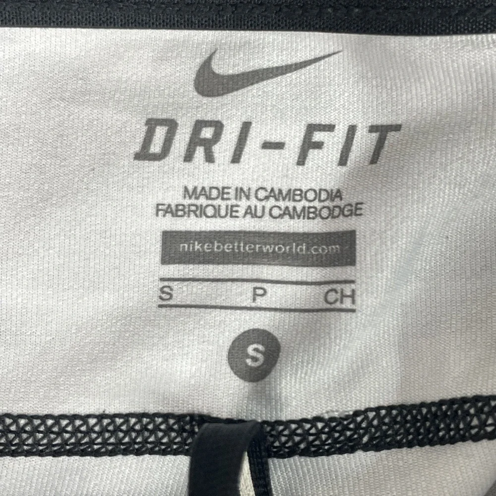 Nike Leggings Small Black‎ White Full Length Running Pants 777408 010 Women's